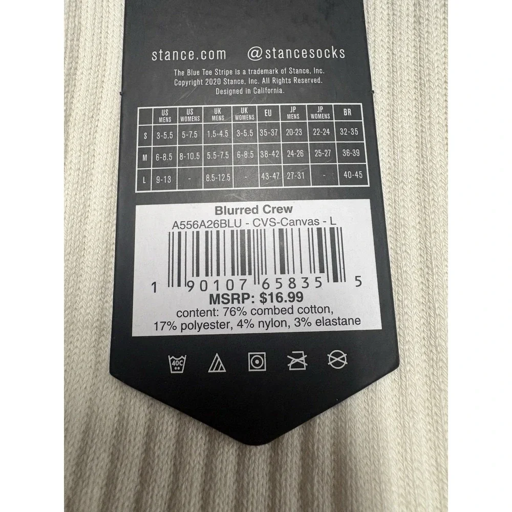 2 Pack Stance Combed Cotton Blend 